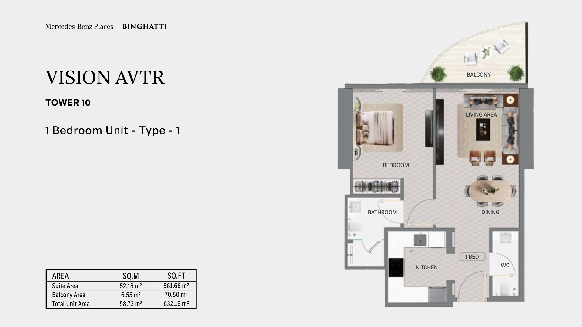 Vision AVTR 1BR Type 1