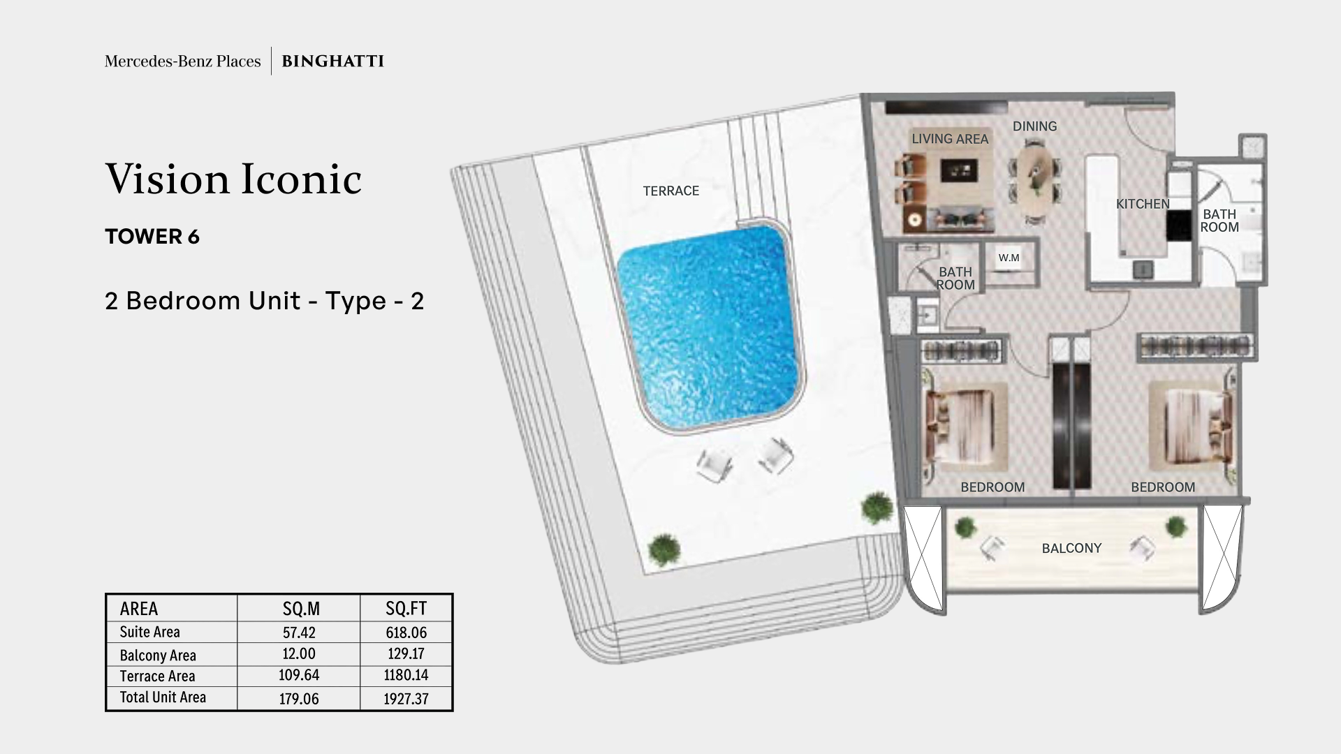 Vision Iconic 2BR plan