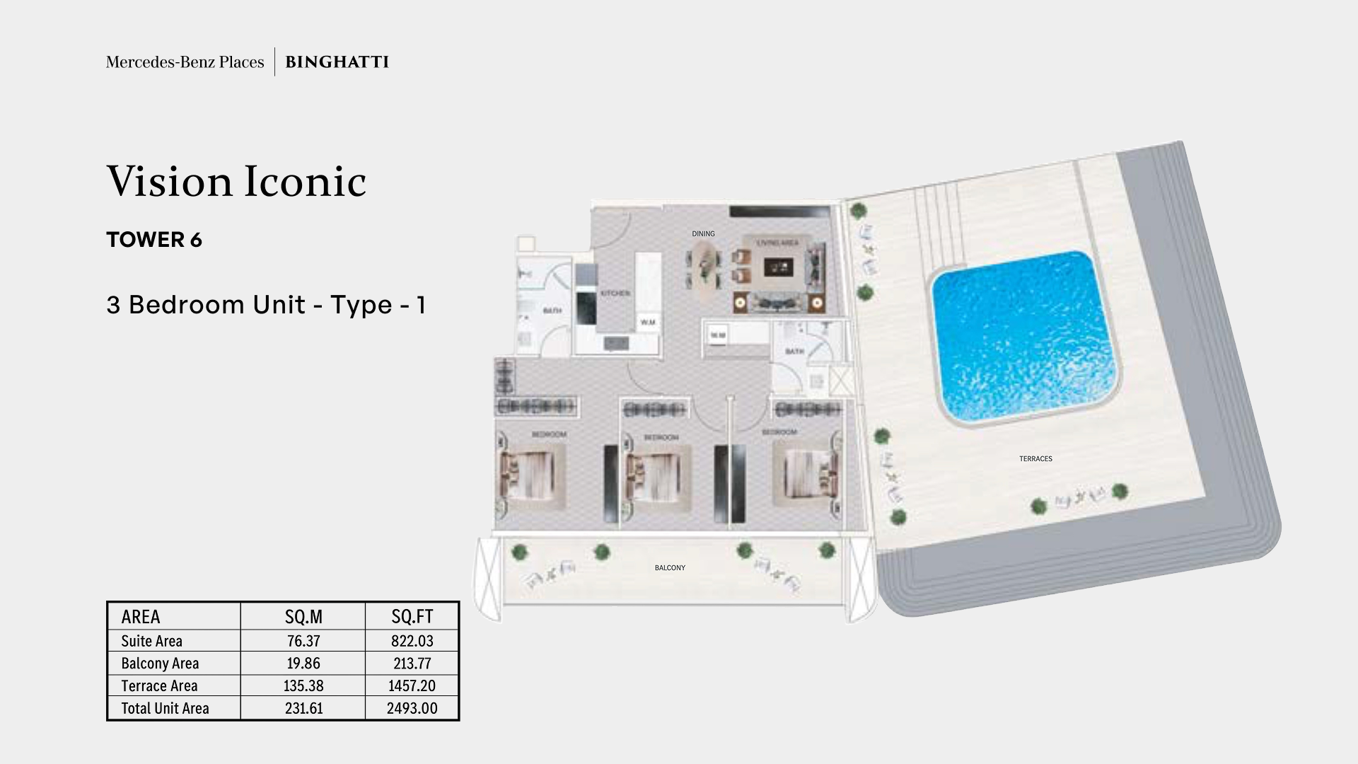 Vision Iconic 3BR plan
