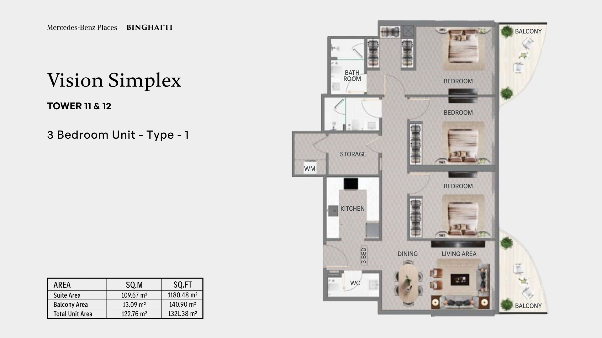 Vision Simplex 3BR plan