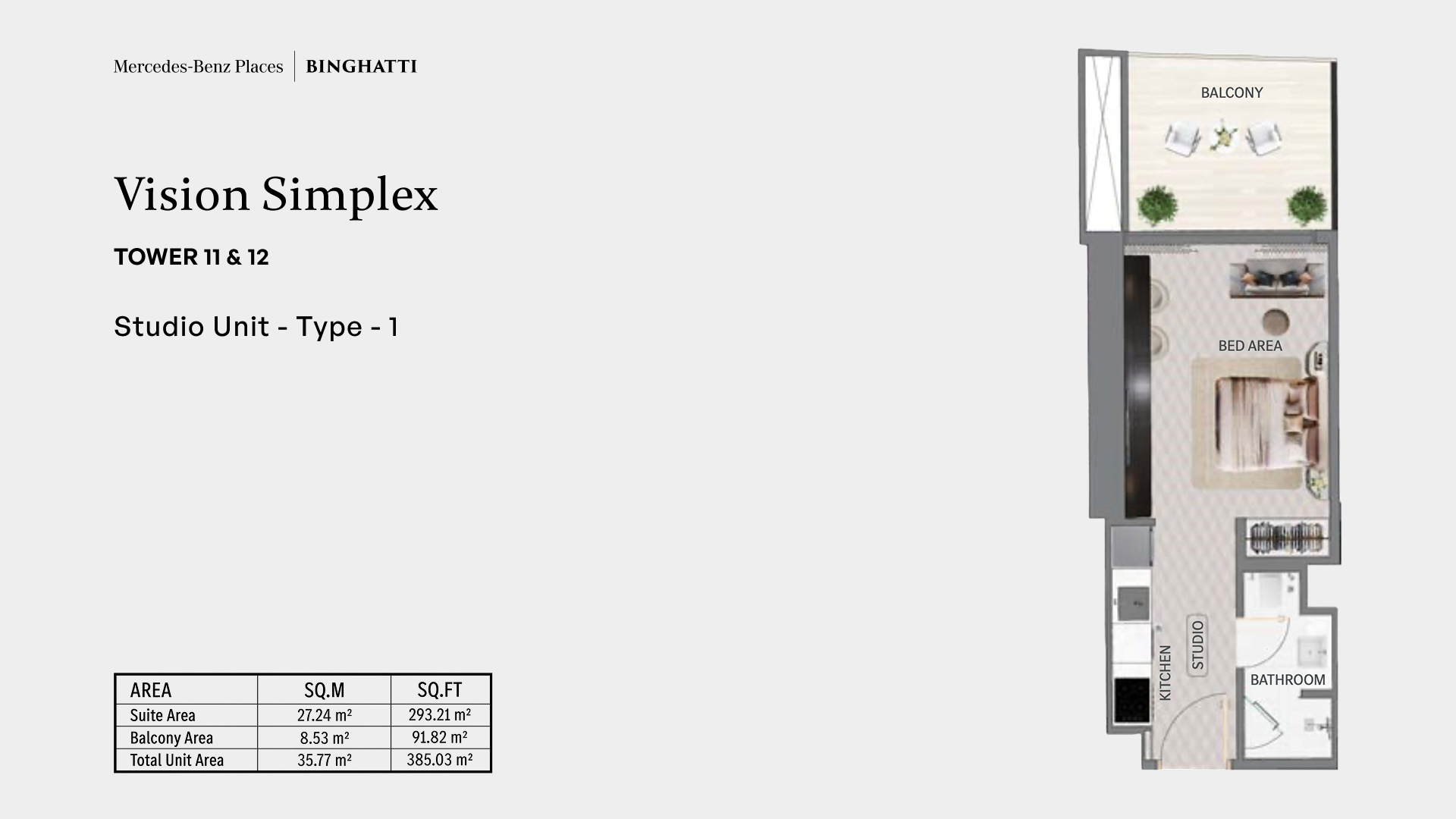 Vision Simplex Studio plan